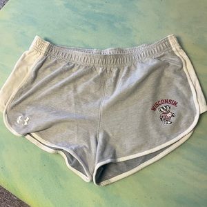 Under armour university of Wisconsin shorts